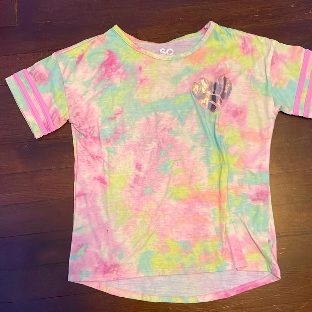 Girls size 12 tie dye tshirt by SO brand.